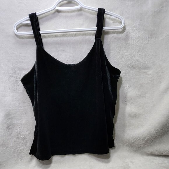 *New Low Price!** Black Velvet Stretch Tank Top - Picture 6 of 9